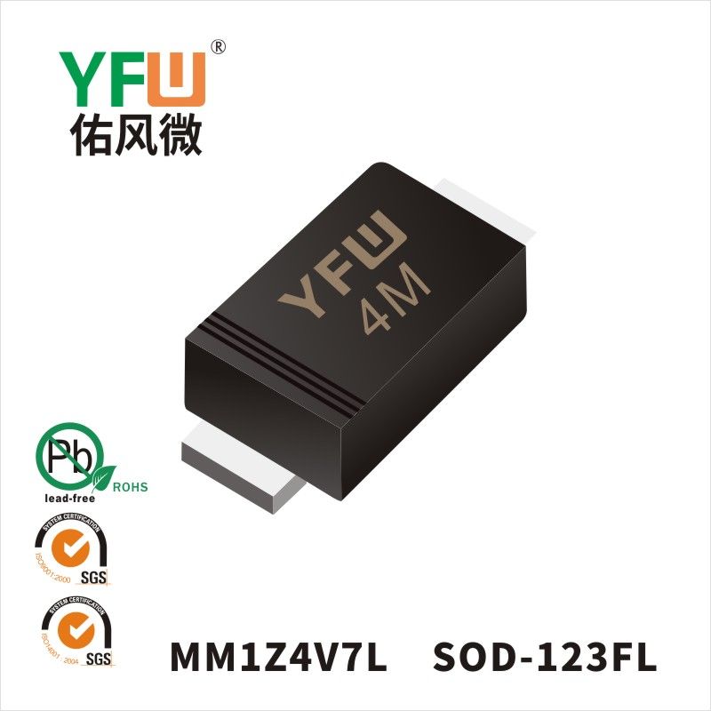 MM1Z4V7L  SOD-123FL穩壓二極管 YFW佑風微原廠